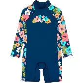 Roxy - Kid's Morning Flower Springsuit - Lycra 2 Years, blauw