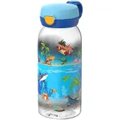 Mepal Drinkfles met flipdop Campus - 600 ml - Waterfles kinderen - Lekdicht - Hygiënische deksel - Tropical Ocean