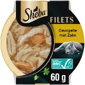 Sheba Kattenvoer Nat Filets In Saus Gevogelte En Zalm 60gr