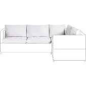 Beliani AVOLA - Set tuinkussenhoezen - Lichtgrijs - Polyester