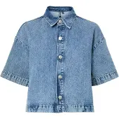 Pieces Blouse 'PCSky' blauw denim