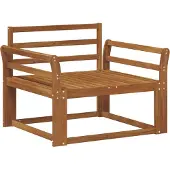 vidaXL Buiten Midden Sofa Naturel