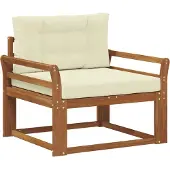 vidaXL Buiten Midden Sofa Naturel