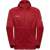 Mammut - Crag ML Hooded Jacket - Fleecevest XL, rood
