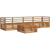 vidaXL Buiten bank set 5 st Naturel Massief Acacia Hout