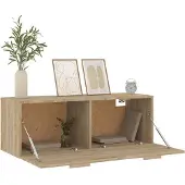vidaXL Wandkast 100x36,5x35 cm bewerkt hout sonoma eikenkleurig