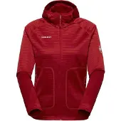 Mammut - Women's Crag ML Hooded Jacket - Fleecevest L, rood