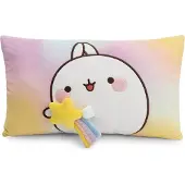 Nici Molang Rectangular Cushion 43x25 Cm Geel Kinderen