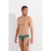 Hom - Nautical cup Swim mini briefs - Khaki - mannen - S