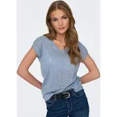 ONLY Shirt 'ONLSilvery' lichtblauw