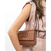 GUESS Schoudertas 'Isola' bruin
