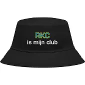 Nilton Buckethoed met tekst: RKC is mijn club.