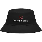 Niltons Buckethoed met tekst: AZ is mijn club.