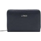 L.credi portemonnee Perla Zip Around Wallet Marina donkerblauw