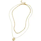 Yehwang Gelaagde ketting met hart charm