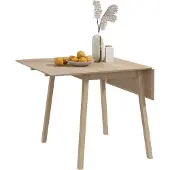 HOMCOM - eettafel - opklapbaar - dennenhout - bruin