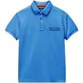 Napapijri Polo Kids New Box Logo Blue Jasper-Maat 146 - 152