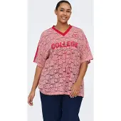 ONLY Carkia T-shirts Dames Rood L-50/52