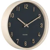 Karlsson Nervadura Wandklok | Ø22cm | Black w. light hout