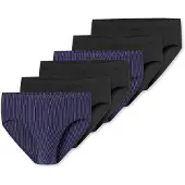 Schiesser Slip ' 95/5 ' donkerlila / zwart
