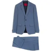 HUGO Tweedelig slim-fit pak van een wolmix Maat 44