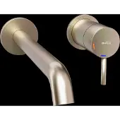 Blaufoss Round 2.0 EcoStart inbouw wastafelkraan Brushed Champagne Gold incl. inbouwelement