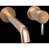 Blaufoss Round 2.0 EcoStart inbouw wastafelkraan Brushed Rosegold incl. inbouwelement