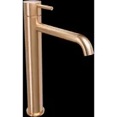 Blaufoss Round 2.0 EcoStart verhoogde wastafelkraan Brushed Rosegold