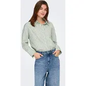 ONLY Blouse 'ONLOregon Alva' pastelgroen / donkergroen / wit