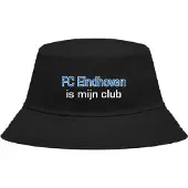 Nilton Buckethoed met tekst: FC Eindhoven is mijn club.
