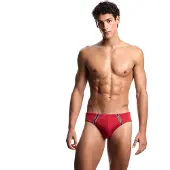 Emporio Armani Heren Slip Cint zwempak rood (S), Strandkleding, Polyamide EM000570_AF20426