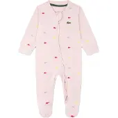 Lacoste Kids Footed Croco Print Jumpsuit Met Lange Mouwen