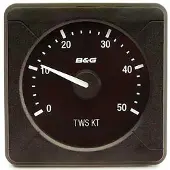 B&G Tws 0-50kts Wind Speed Indicator Groen