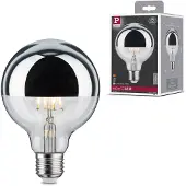 Paulmann Led-verlichting 230V Globe G95 600lm 6,5W 2700K zilverkleur (1 stuk)