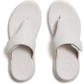 Original Brands F-Mode Go Adjustable Flatform Toe-Post Sandals Dames Slippers - Urban Wit