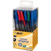 BIC Balpen Cristal Tubo Assorti Medium Per 50 stuks