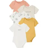 Vertbaudet Set van 5 body's baby korte mouwen