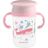 Kikkaboo Diepzee 360 Drinkbeker - 300ml - Roze