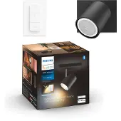 Philips Hue Runner opbouwspot White Ambiance - 1 Spots - Zwart + Dimmer