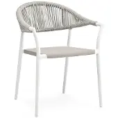 Suns Matera dining tuinstoel aluminium/touw 4 stuks