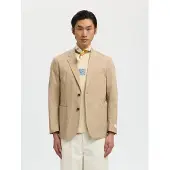 Selected Regular Fit Katoen Blazer Heren Grijs 52
