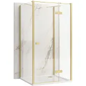 REA - Atlas - Wandgemonteerde Douchecabine - Gouden Scotch 120X90 droite - 120X90X200Cm