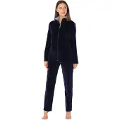 Merry Style – Dames Huispak – Vrijetijdspak – Velours – MS-MG-SUIT5-n – Marineblauw/Blauw – XXXXXXL