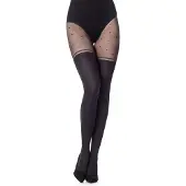 Merry Style Dames Panty – 60 DEN – Zwart-404 – S - MS-GB-408