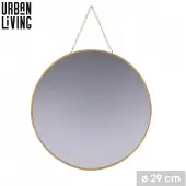 Urban Living "GOLD HOME" Ronde spiegel met ketting, Ø 30 cm