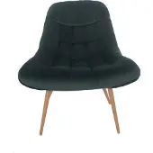 Huisenthuis.nl Fauteuil Louis Groen - Fluweel - Zithoogte 50 cm