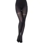 Merry Style Dames Panty – 60 DEN – Zwart-406 – L - MS-GB-408
