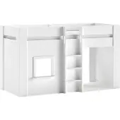 Huisenthuis.nl Halfhoogslaper Hanne Wit - MDF - Hoogte 120.1 cm
