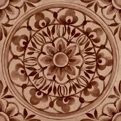Valence Technology Lunessa vloertegel 20x20cm roodbruin met bloemen