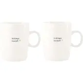 Zusss Set Van 2 Theemokken Lieblings Mensch Keramiek Wit / Zwart